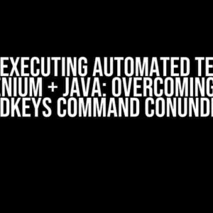 AWS for Executing Automated Tests with Selenium + Java: Overcoming the sendKeys Command Conundrum