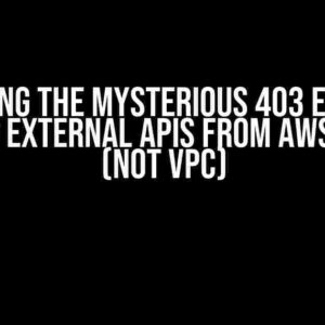 Solving the Mysterious 403 Error: Invoking External APIs from AWS Lambda (Not VPC)