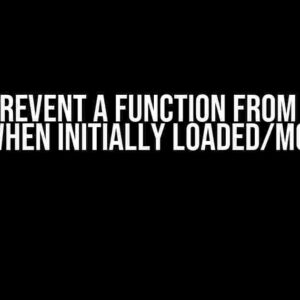 VUE js: Prevent a Function from Running Once When Initially Loaded/Mounted